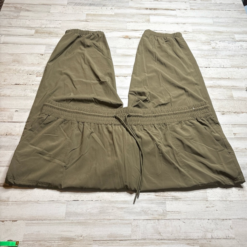 Old Navy StretchTech Green Cargo High Waist Joggers Size 4X - Picture 4 of 13